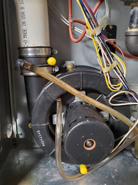 water leaking from furnace blower motor|Furnace Water Drainage from inducer motor